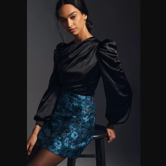 NWT Anthropologie Maeve Brocade Mini Skirt - Size 4 - Picture 2 of 5